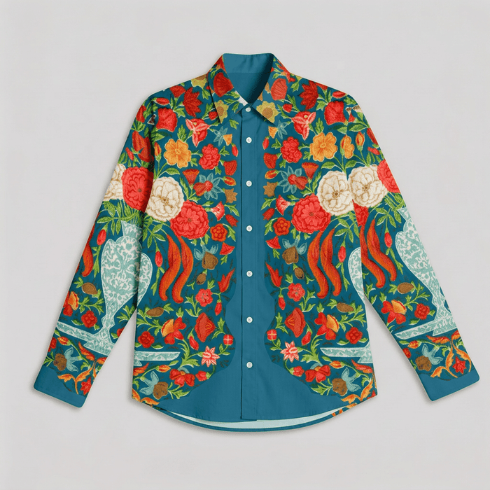 Naymish Cotton Women Shirt — Spring Bloom — Floral — Signature Wear - Naymish Designs