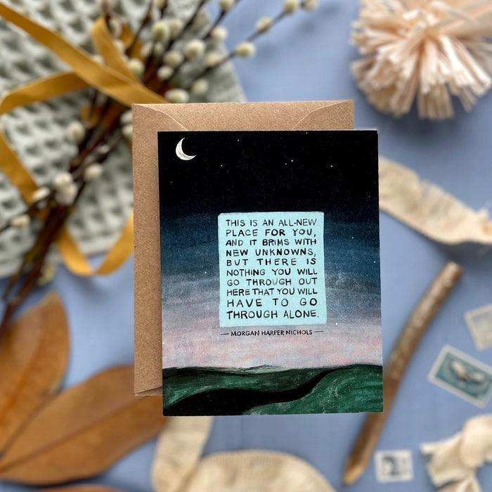 New Unknowns — Morgan Harper Nichols Quote, Sympathy, Encouragement Card