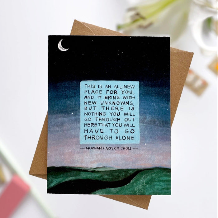 New Unknowns — Morgan Harper Nichols Quote, Sympathy, Encouragement Card