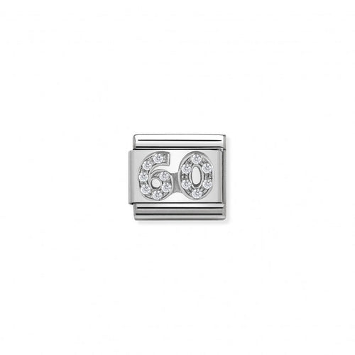Nomination Classic Link Cubic Zirconia and Silver 60 Charm