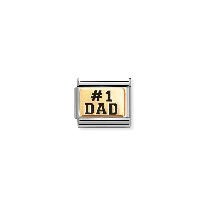 Nomination Classic Link Gold #1 Dad Charm