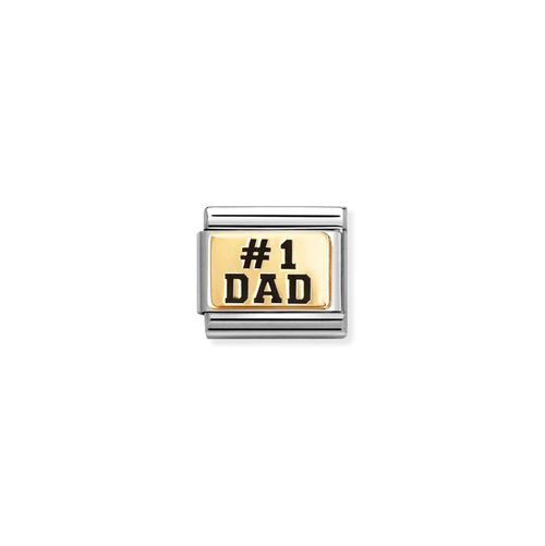 Nomination Classic Link Gold #1 Dad Charm