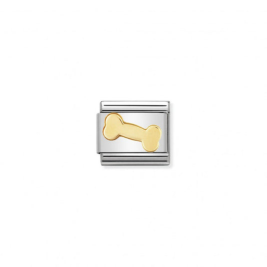 Nomination Gold Bone Charm