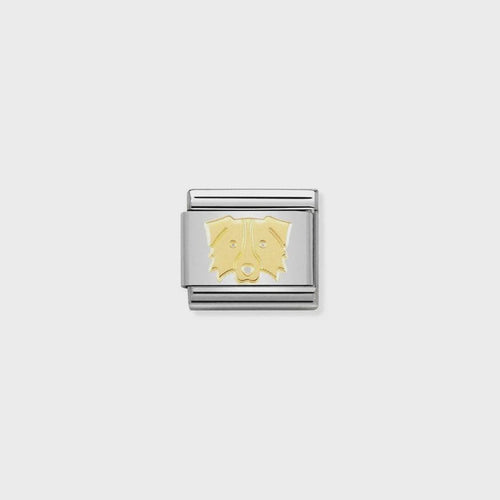 Nomination Classic Link Gold Border Collie Charm