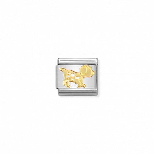 Nomination Gold Dog Charm
