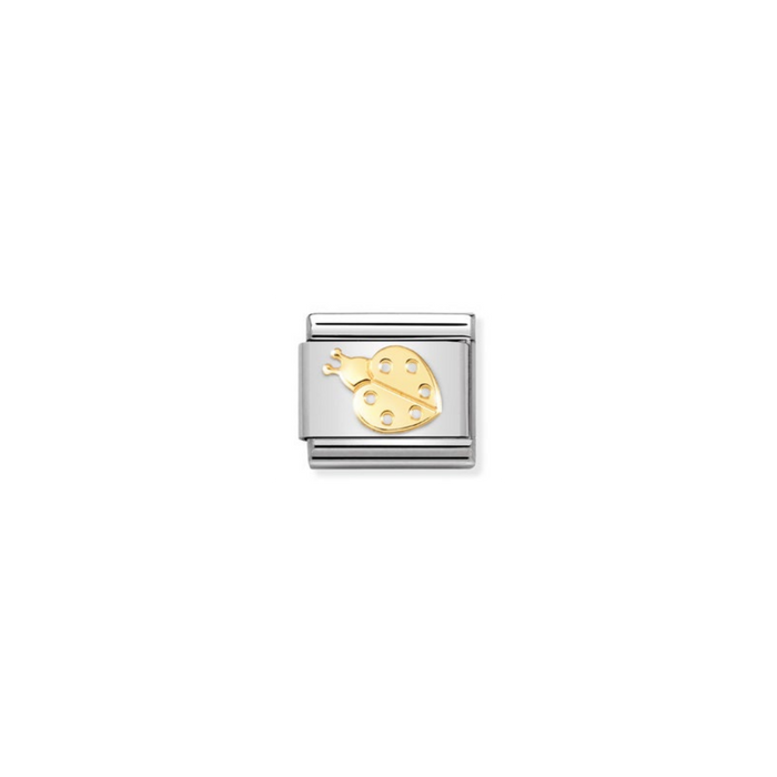 Nomination Classic Link Gold Ladybird Charm