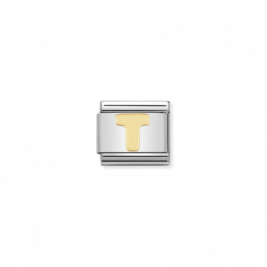 Nomination Gold Letter T Charm