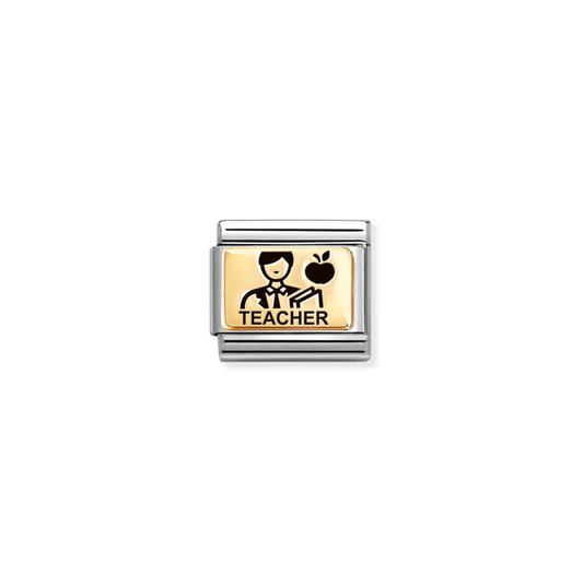 Nomination Classic Link Gold Male Teacher Charm