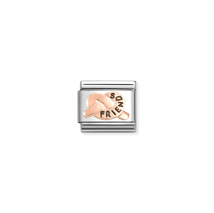 Nomination Classic Rose Gold Friends Knot Charm
