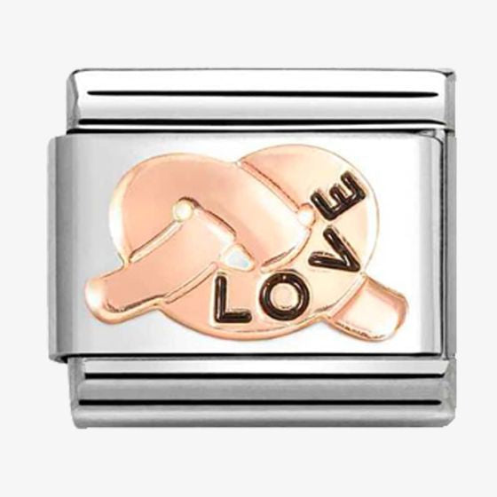 Nomination Classic Rose Gold Love Knot Charm