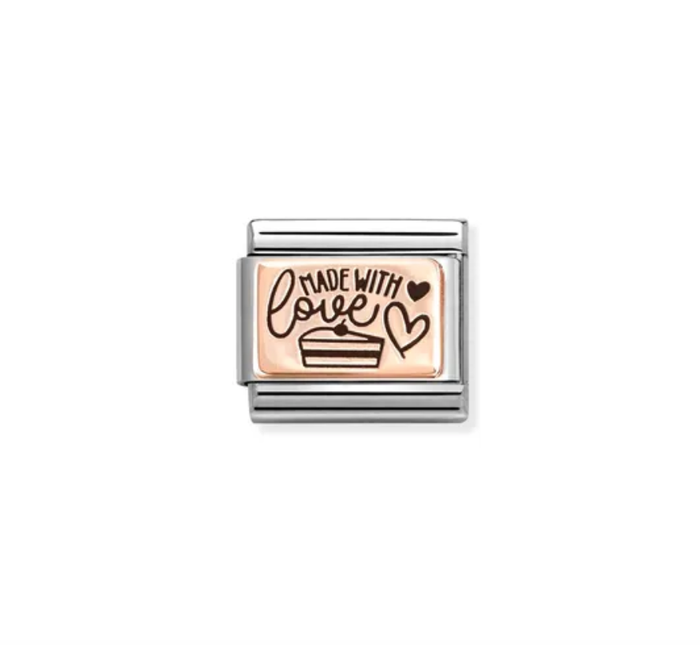 Nomination Classic Rose Gold Made With Love Charm
