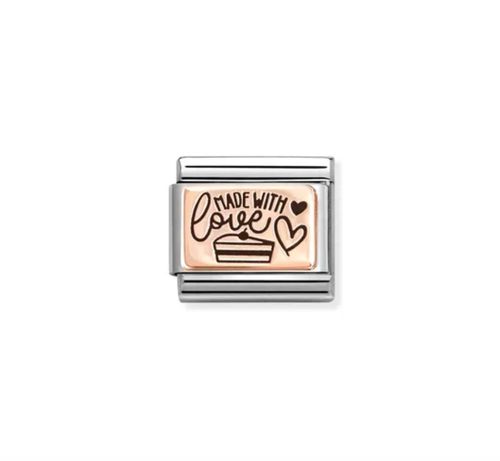 Nomination Classic Rose Gold Made With Love Charm