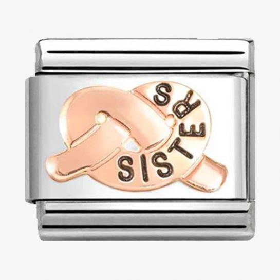 Nomination Classic Rose Gold Sisters Knot Charm