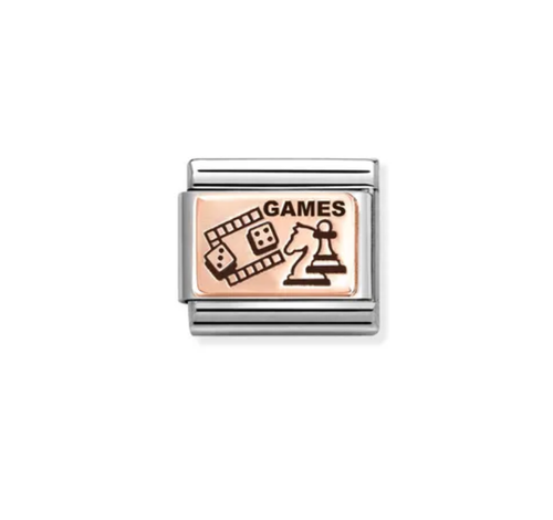 Nomination Classic Rose Gold Table Games Charm