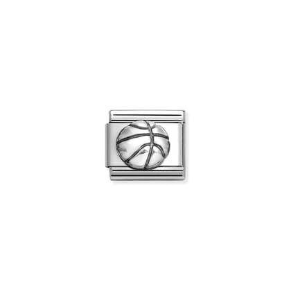 Nomination Classic Silver Charm - Basket Ball