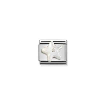 Nomination Classic Silver Mother of Pearl Starfish Charm