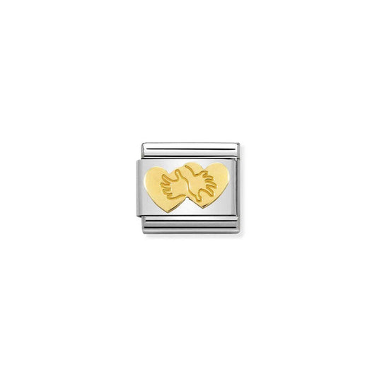 Nomination Composable Classic Gold Charm - Hearts Hug