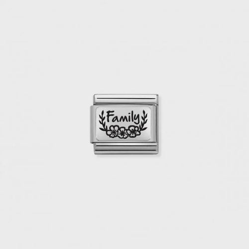 Nomination Composable Classic Link - Family With Flowers