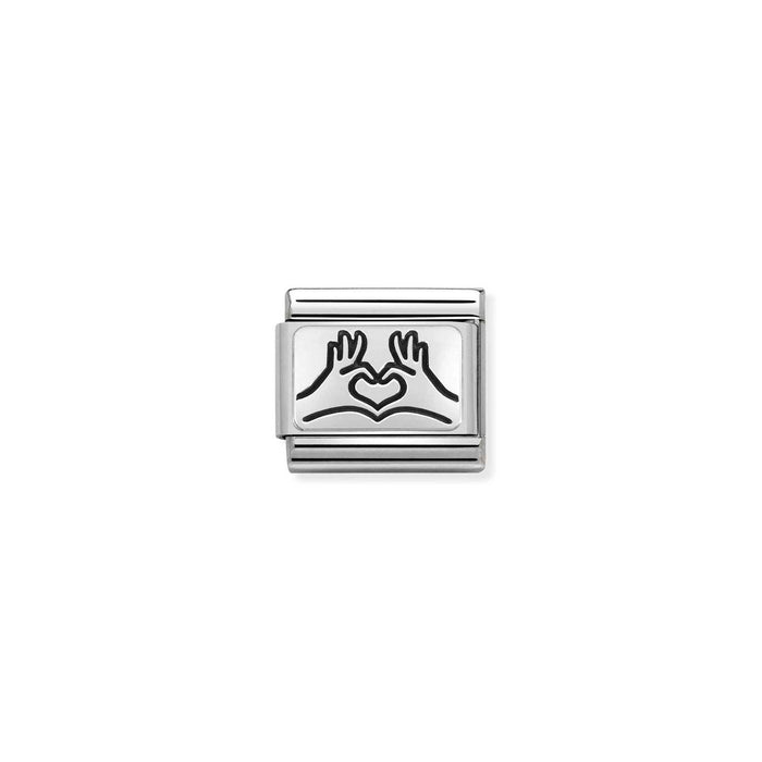 Nomination Composable Classic Silver Charm - Heart Hands