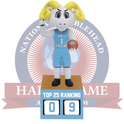 North Carolina Tar Heels Basketball Top 25 Ranking Tracker Bobblehead