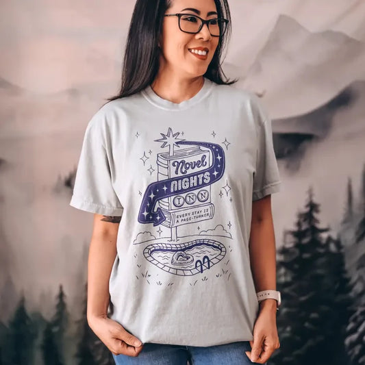 Novel Nights Inn Heavy Weight Tee Shirt