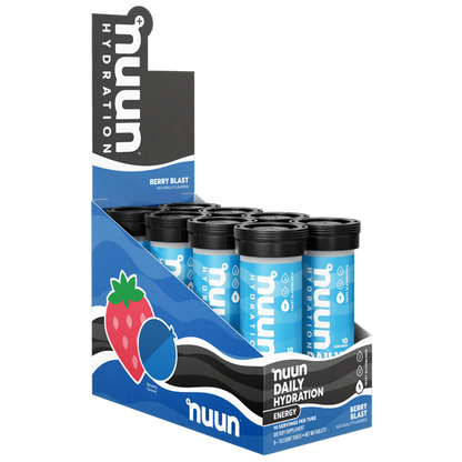 8 tubes of Nuun Energy Berry Blast.