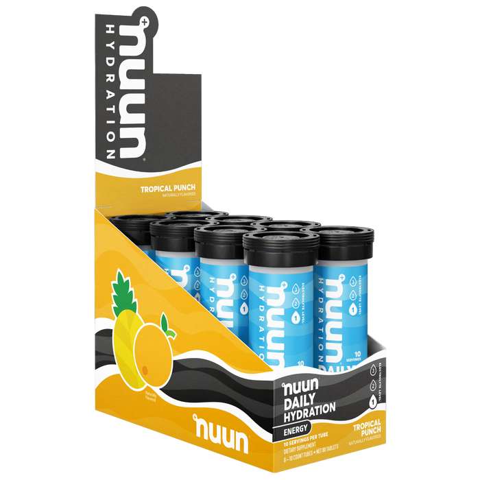 8 tubes of Nuun Energy Tropical Punch.