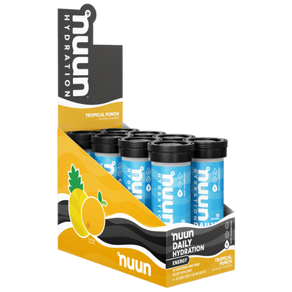 8 tubes of Nuun Energy Tropical Punch.