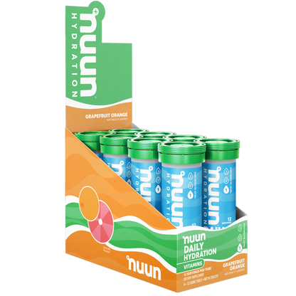 8 tubes of Nuun Vitamins Grapefruit Orange.
