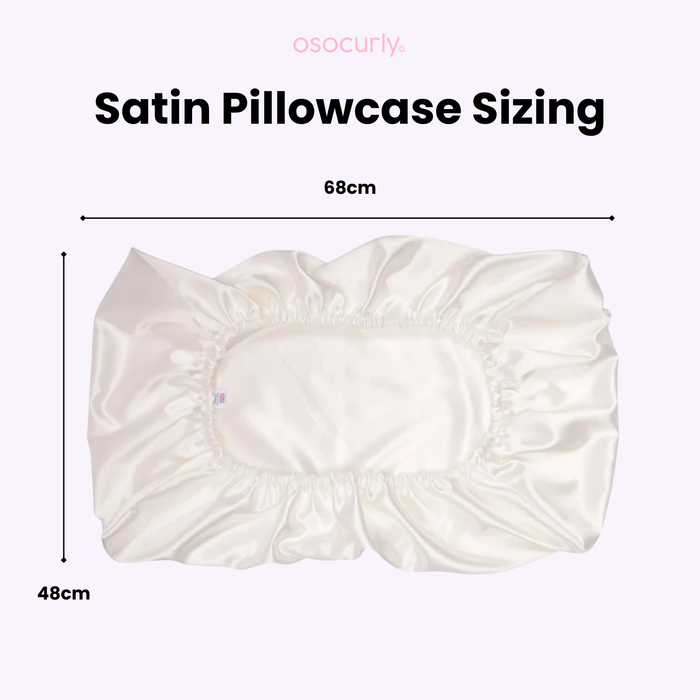 O So Curly Reversible Satin Pillowcase - Black