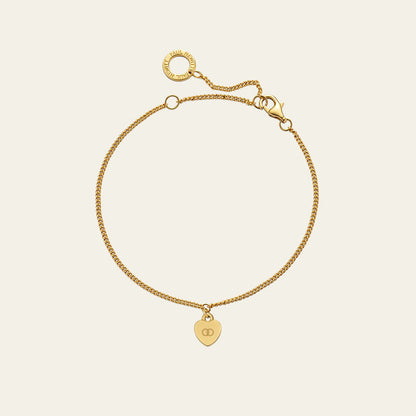 Ocean Heart Armkette Gold