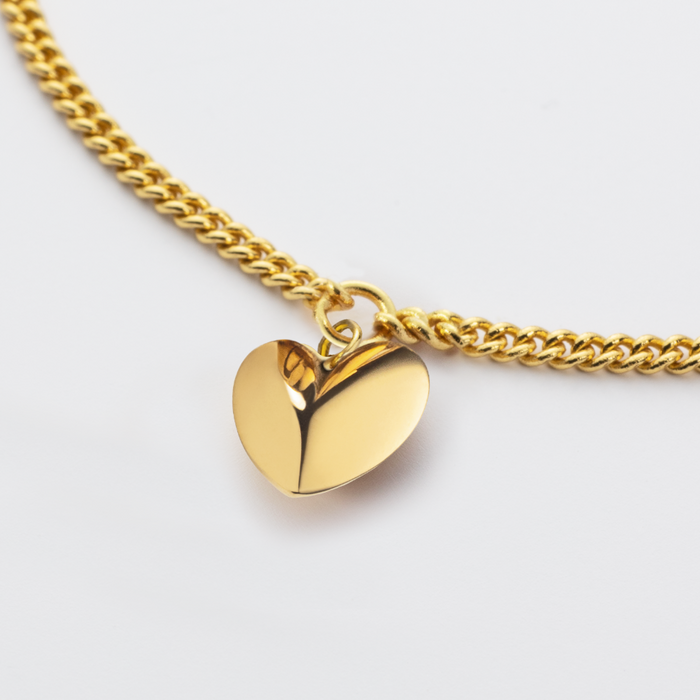 Ocean Heart Armkette Gold