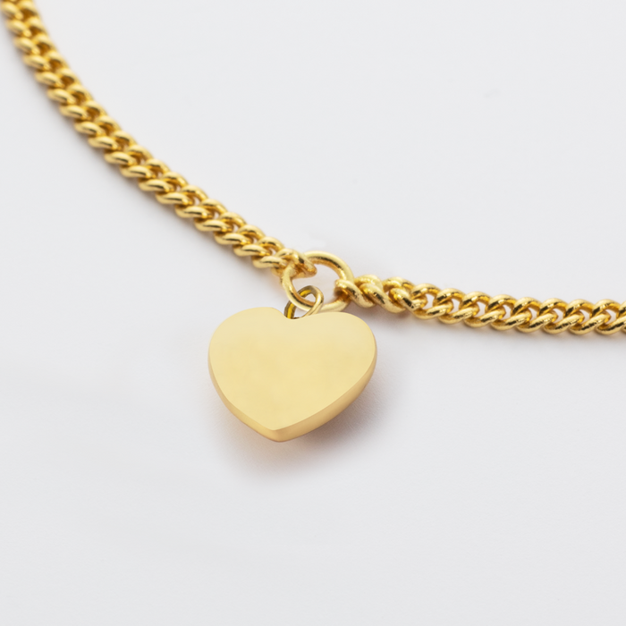 Ocean Heart Armkette Gold