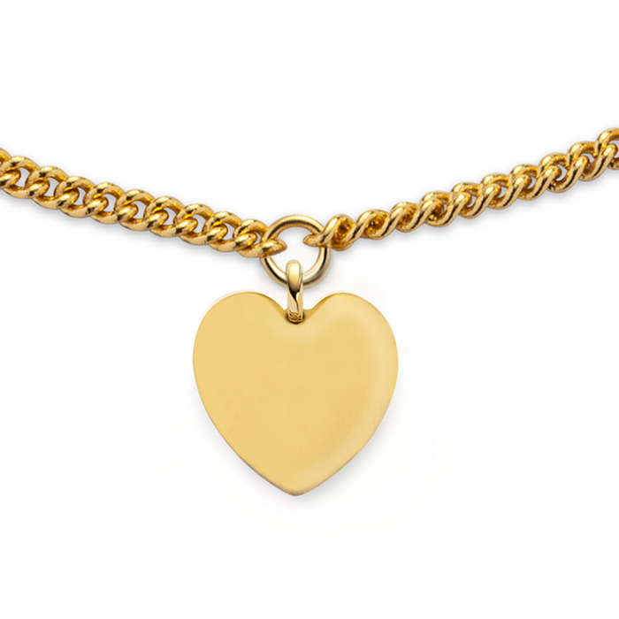 Ocean Heart Armkette Gold