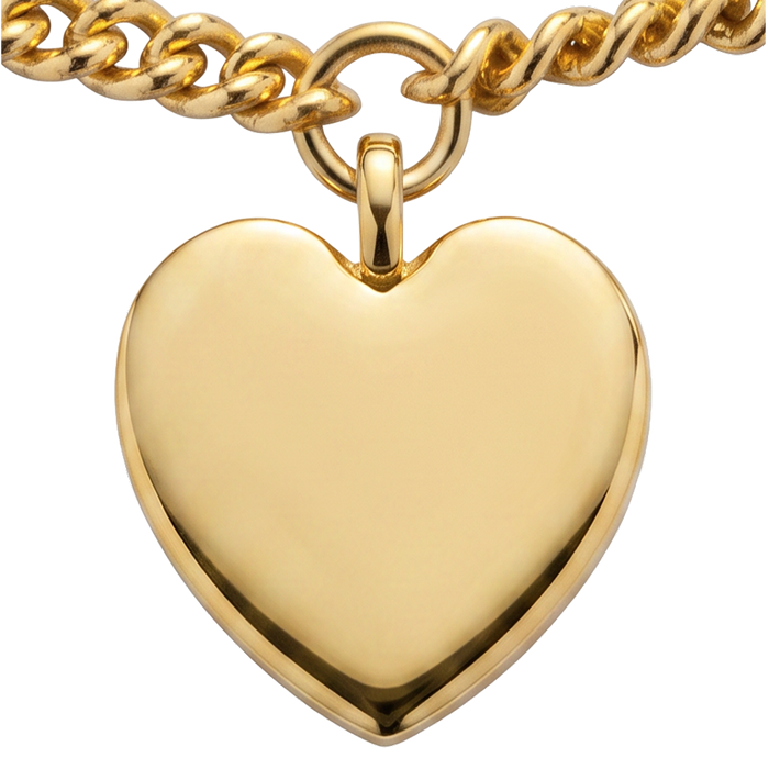 Ocean Heart Armkette Gold