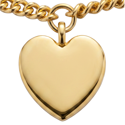 Ocean Heart Armkette Gold