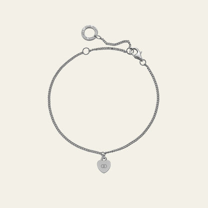 Ocean Heart Armkette Silber