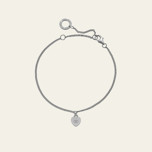 Ocean Heart Armkette Silber