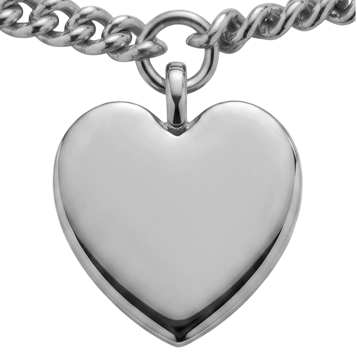 Ocean Heart Armkette Silber