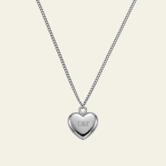 Ocean Heart Halskette Silber