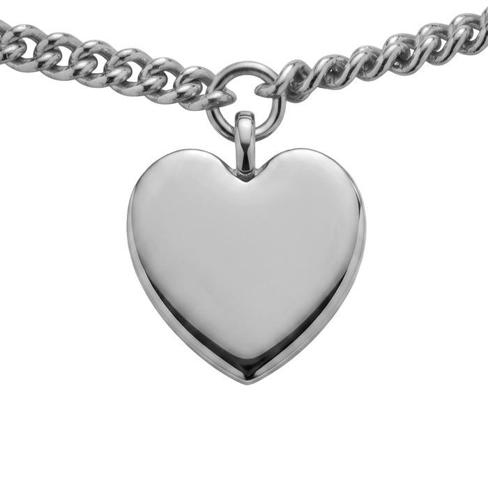 Ocean Heart Mini Armkette Silber
