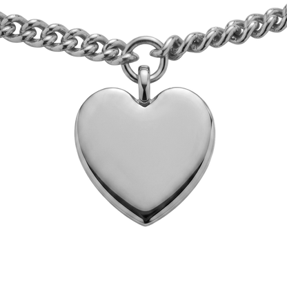 Ocean Heart Mini Armkette Silber