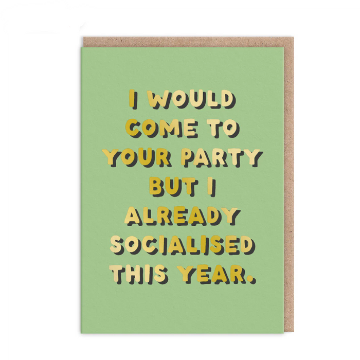 Ohh Deer Already Socialised Greetings Card