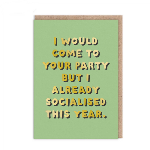 Ohh Deer Already Socialised Greetings Card