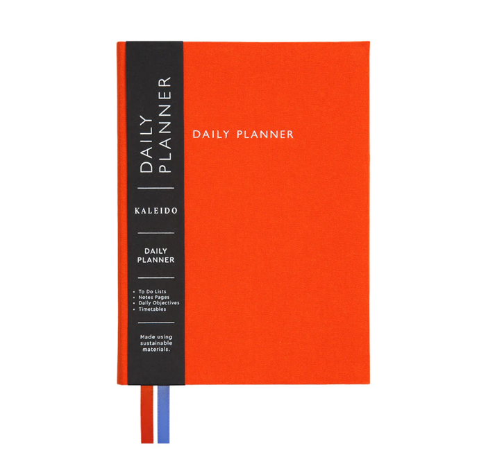 Ohh Deer Fabric Daily Planner - Orange