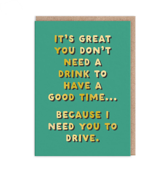 Ohh Deer I Need You To Drive Greetings Card
