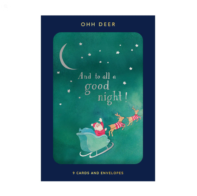 Ohh Deer Pack Of 9 Christmas Cards - E Francis Designs