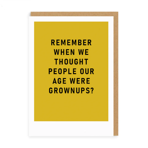 Ohh Deer Remember Grown Ups Greetings Card