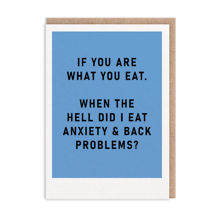 Ohh Deer You Are What You Eat Greetings Card