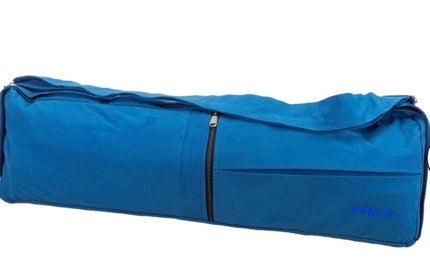 Organic Canvas Yoga Mat Bag -Adjustable Shoulder Strap- Made in Nepal, Supports Women & Protects Chimpanzees!